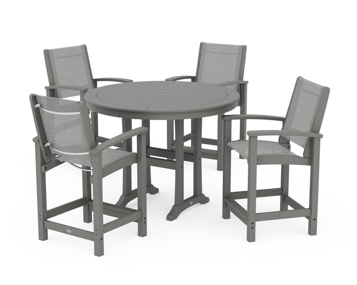 POLYWOOD® Coastal 5-Piece Counter Set