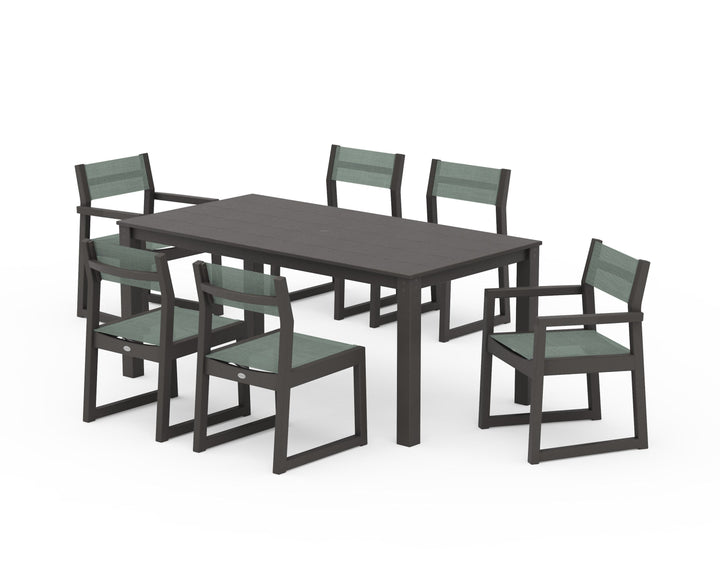POLYWOOD® EDGE Sling 7-Piece Parsons Dining Set