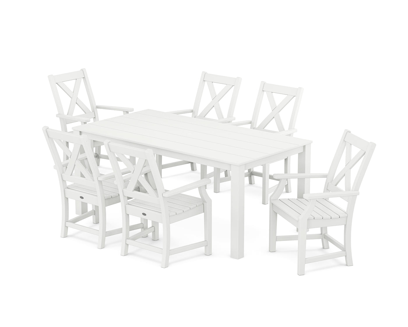 Braxton Arm Chair 7-Piece Parsons Dining Set