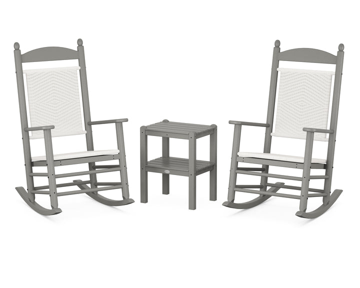 POLYWOOD® Jefferson 3-Piece Woven Rocker Set