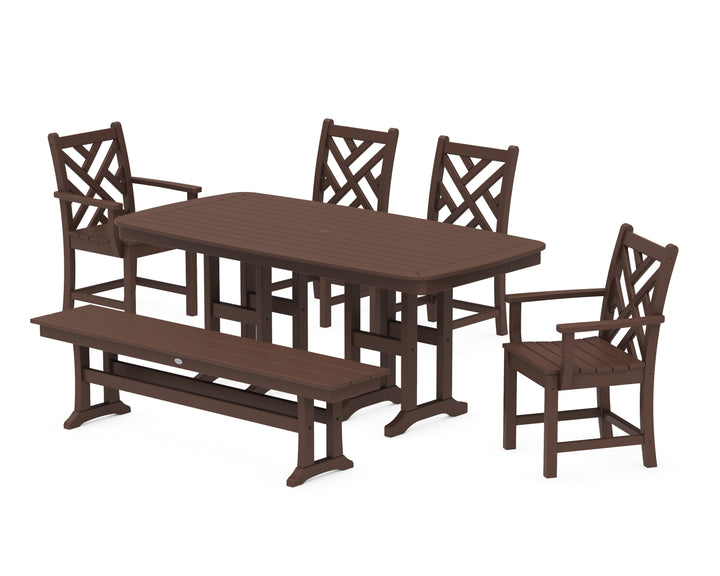 POLYWOOD® Chippendale 6-Piece Dining Set with Bench