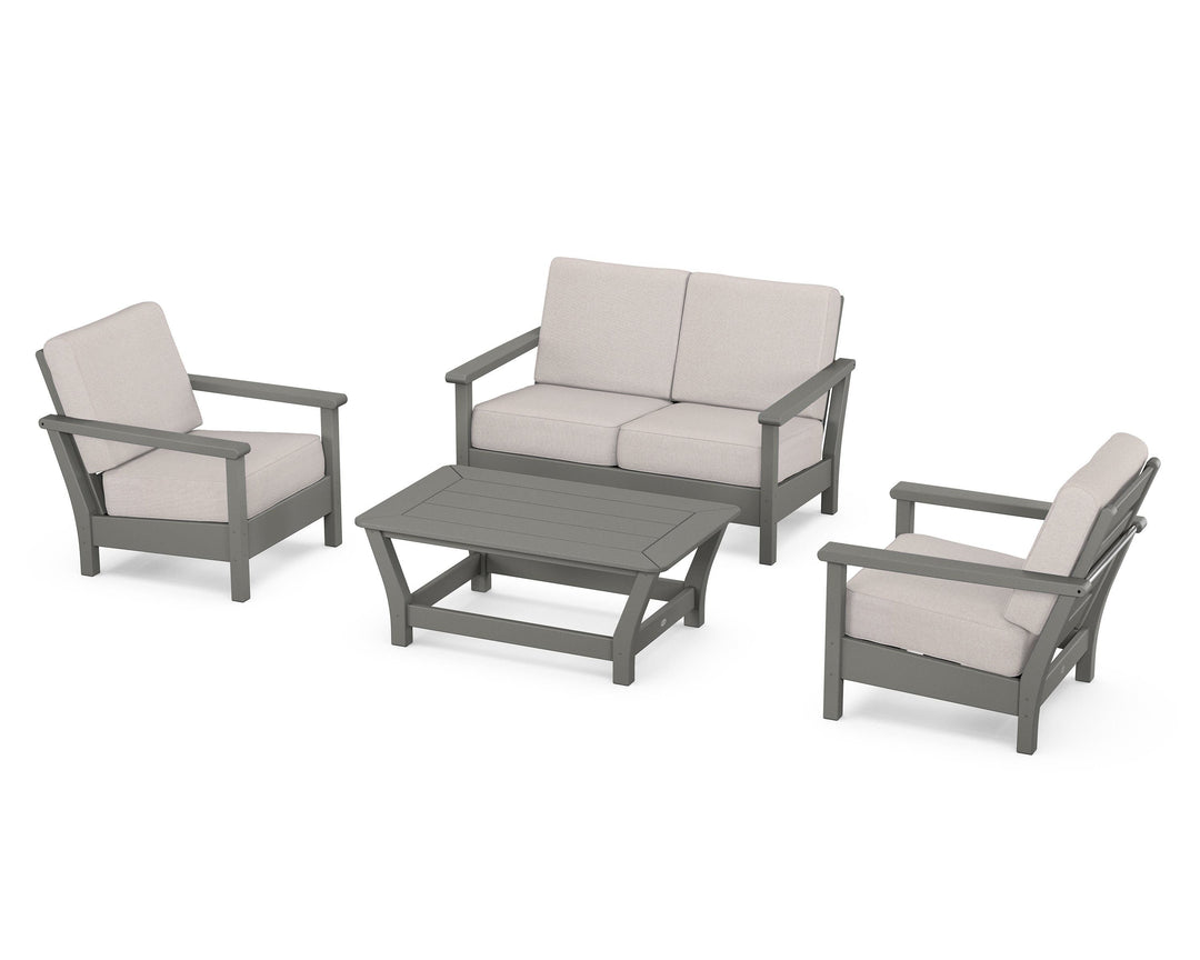 POLYWOOD® Harbour 4-Piece Deep Seating Set