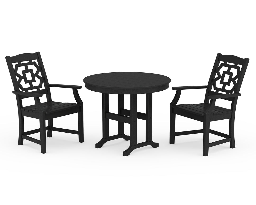 Martha Stewart by POLYWOOD® Chinoiserie 3-Piece Farmhouse Dining Set