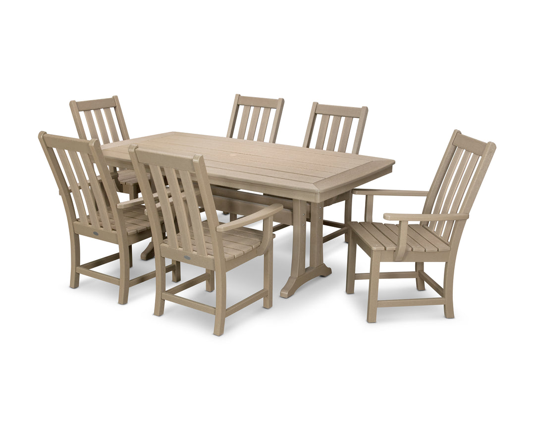 POLYWOOD® Vineyard 7-Piece Arm Chair Dining Set