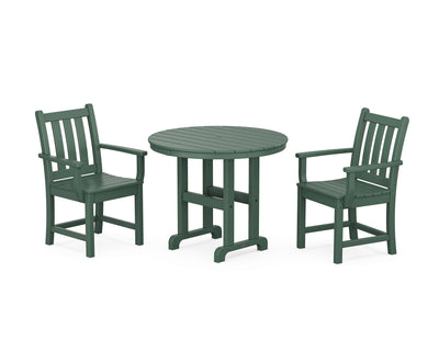 Traditional Garden 3-Piece Round Dining Set