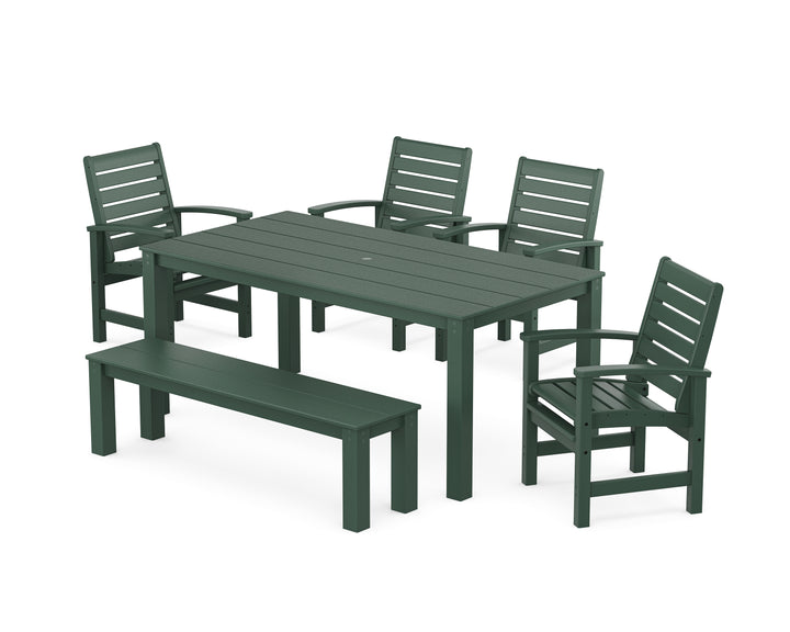 POLYWOOD® Signature 6-Piece Parsons Dining Set with Bench