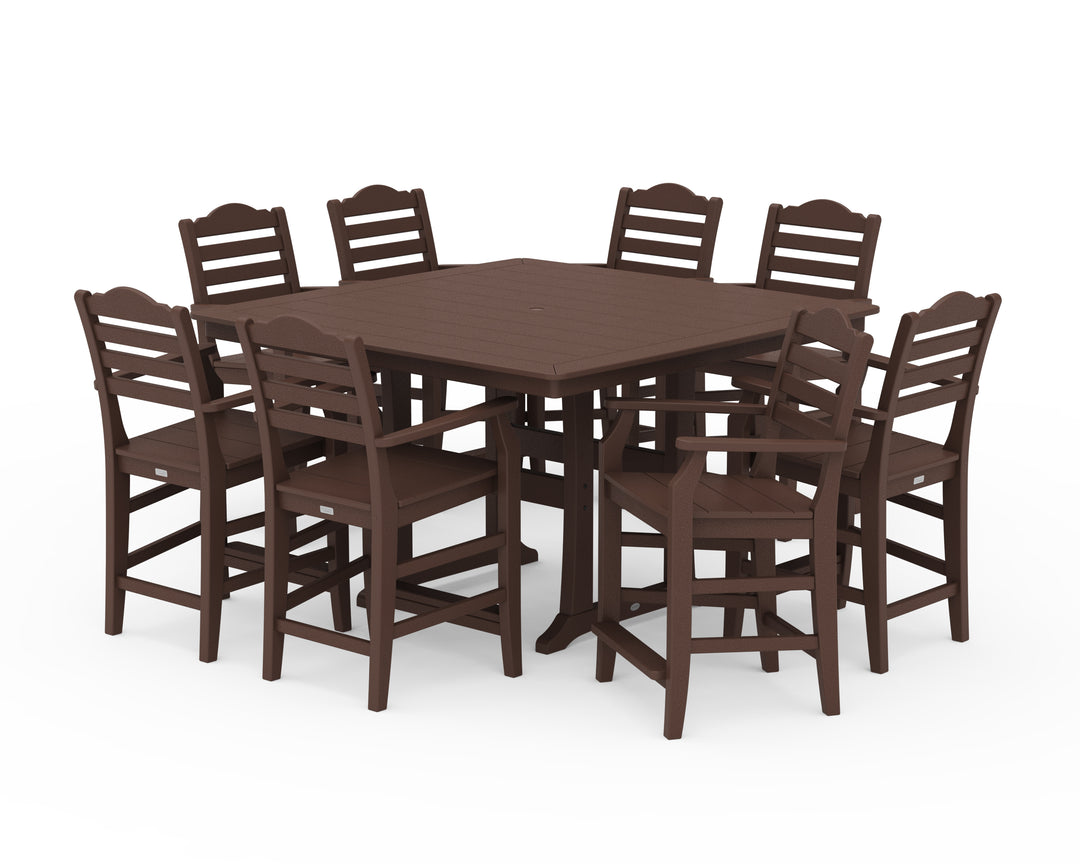 Draper James™ by  POLYWOOD® Savannah 9-Piece Square Counter Set with Trestle Legs
