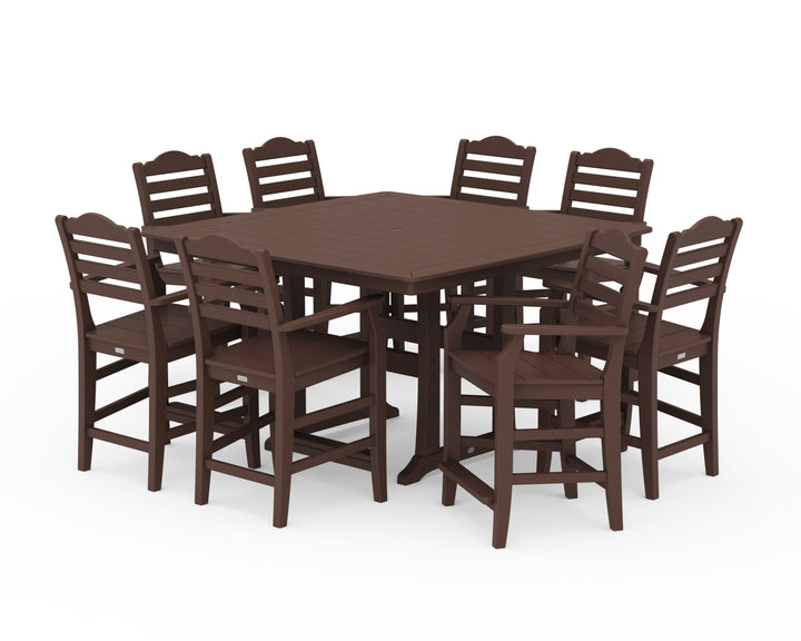 Draper James™ by  POLYWOOD® Savannah 9-Piece Square Counter Set with Trestle Legs