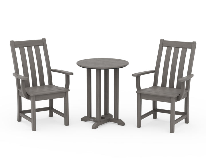POLYWOOD® Vineyard 3-Piece Round Bistro Dining Set