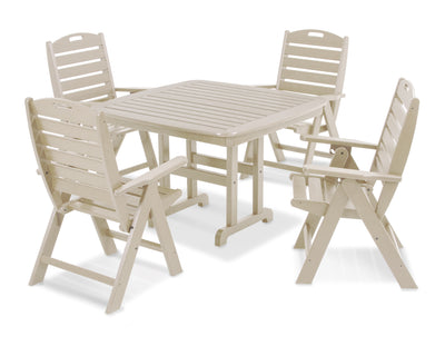 Nautical Highback Chair 5-Piece Dining Set