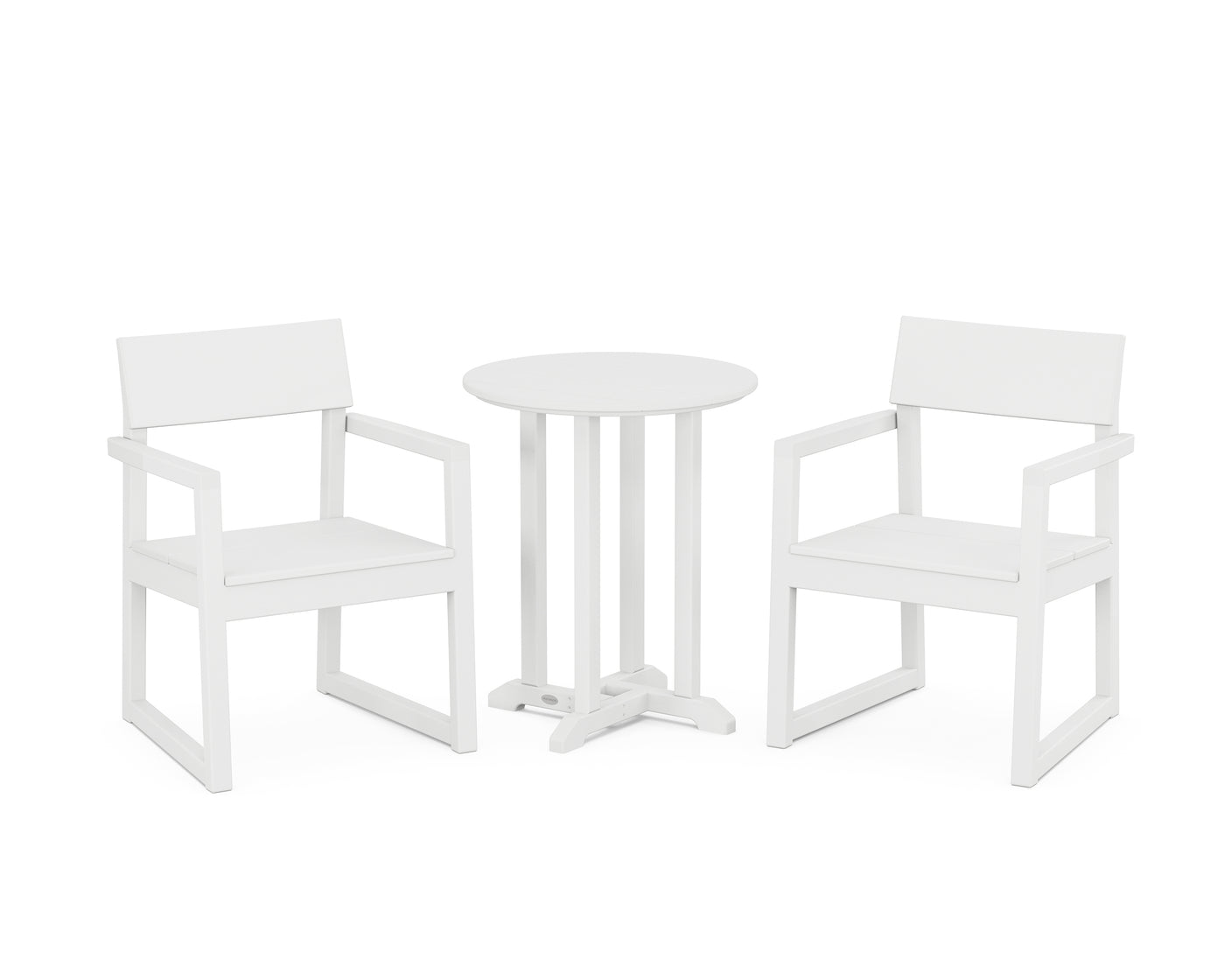 EDGE 3-Piece Round Bistro Dining Set