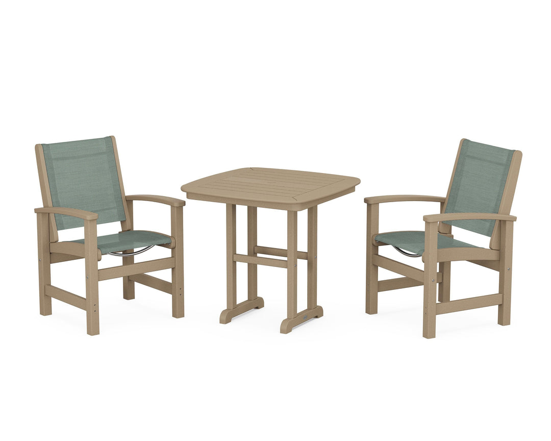POLYWOOD® Coastal 3-Piece Dining Set