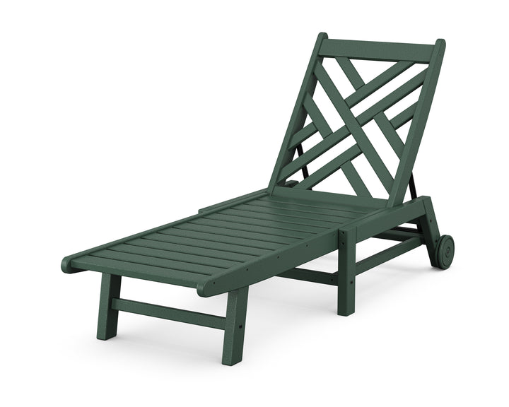 POLYWOOD® Chippendale Chaise with Wheels