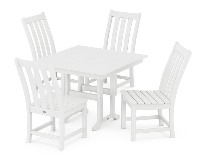 POLYWOOD® Vineyard Side Chair 5-Piece Farmhouse Dining Set