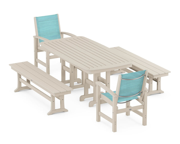 POLYWOOD® Coastal 5-Piece Dining Set