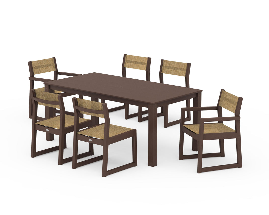 POLYWOOD® EDGE Sling 7-Piece Parsons Dining Set