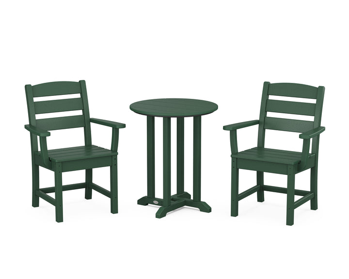 POLYWOOD® Lakeside 3-Piece Round Bistro Dining Set