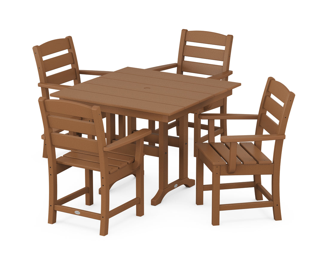 POLYWOOD® Lakeside 5-Piece Farmhouse Dining Set