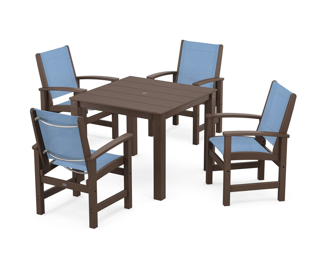 POLYWOOD® Coastal 5-Piece Parsons Dining Set