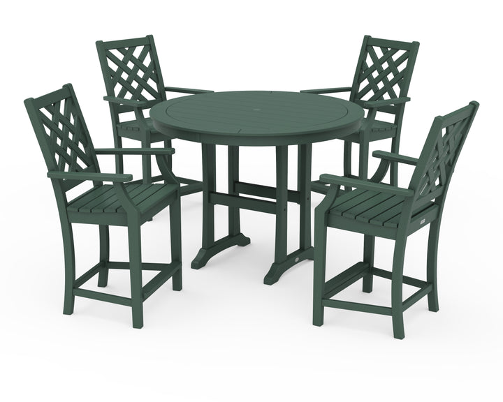 Country Living Wovendale 5-Piece Round Counter Set