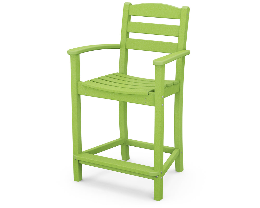 POLYWOOD® La Casa Café Counter Arm Chair