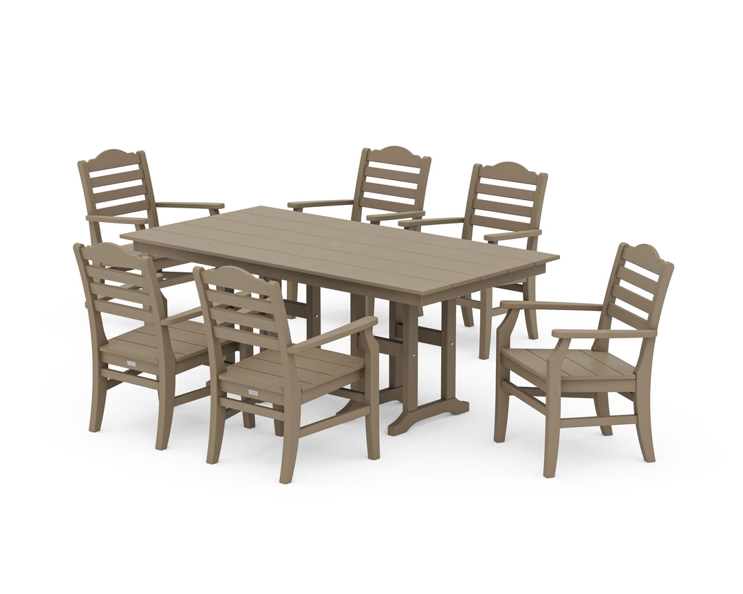 POLYWOOD® Savannah Arm Chair 7-Piece Farmhouse Dining Set