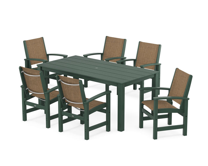 POLYWOOD® Coastal 7-Piece Parsons Dining Set