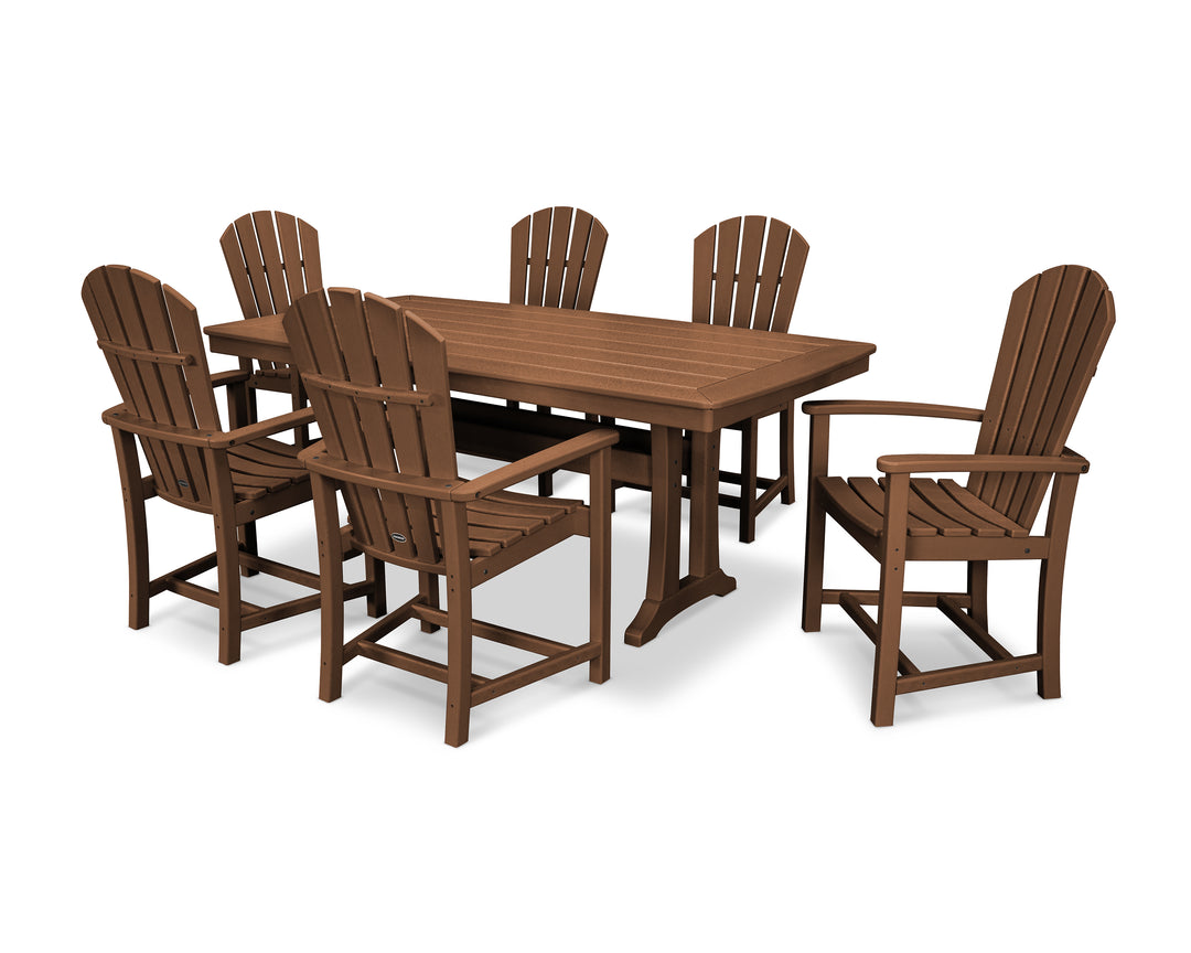 POLYWOOD® Palm Coast 7-Piece Dining Set with Trestle Legs