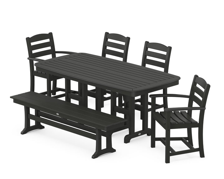 POLYWOOD® La Casa Café 6-Piece Dining Set with Bench