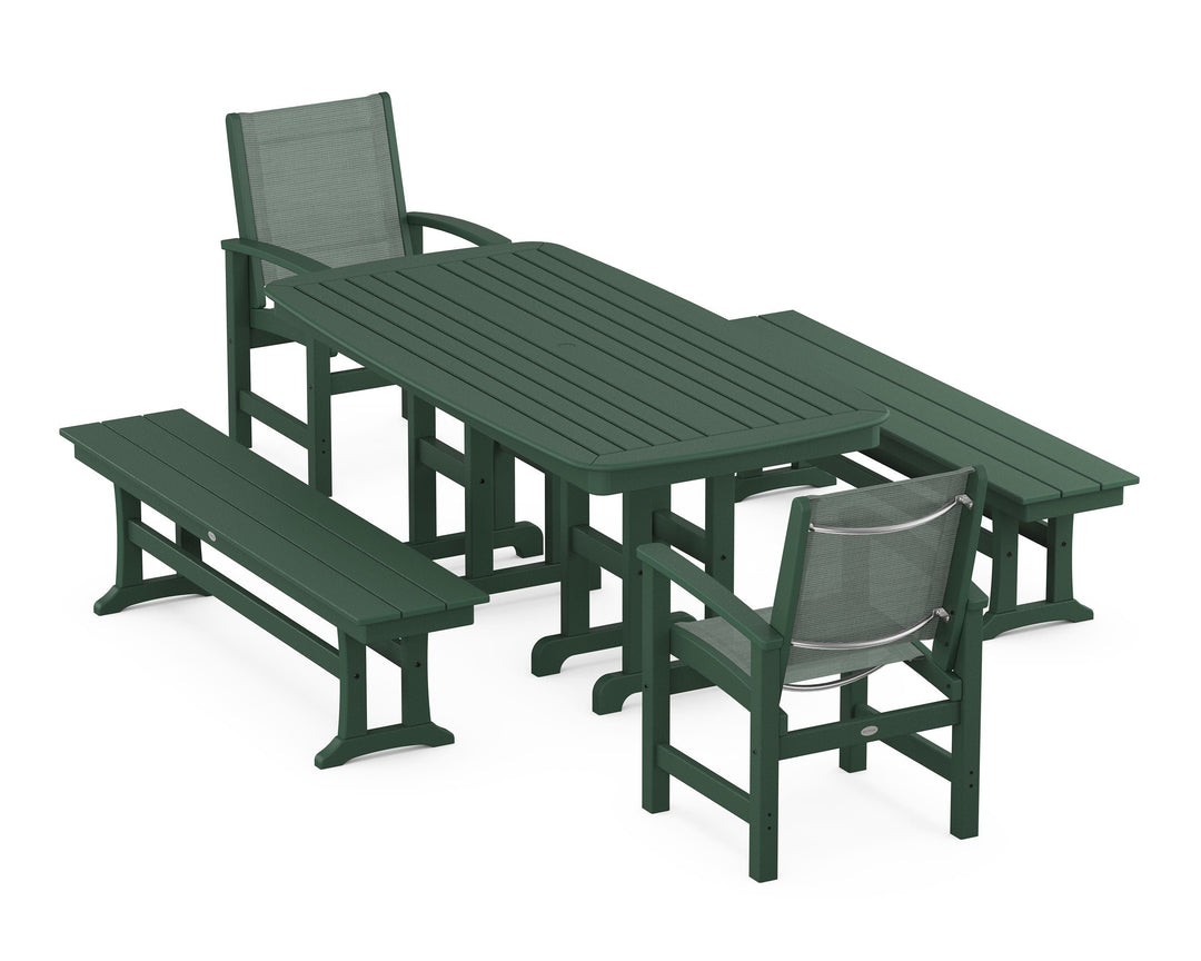 POLYWOOD® Coastal 5-Piece Dining Set