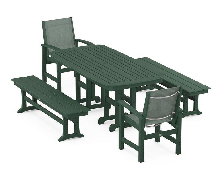 POLYWOOD® Coastal 5-Piece Dining Set