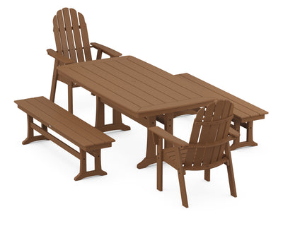 Vineyard Adirondack 5-Piece Dining Set with Trestle Legs