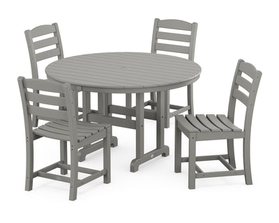 La Casa CafŽ Side Chair 5-Piece Round Farmhouse Dining Set