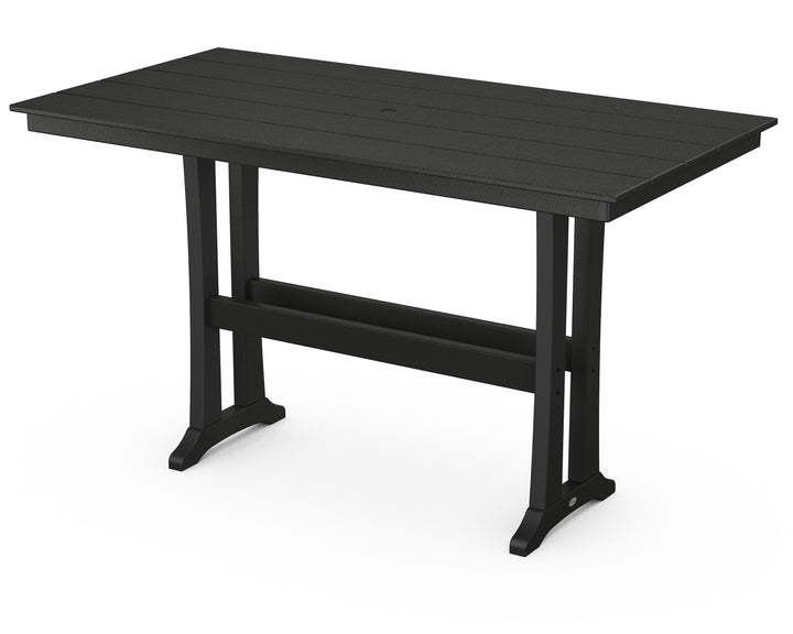 POLYWOOD® Farmhouse Trestle 37" x 72" Bar Table