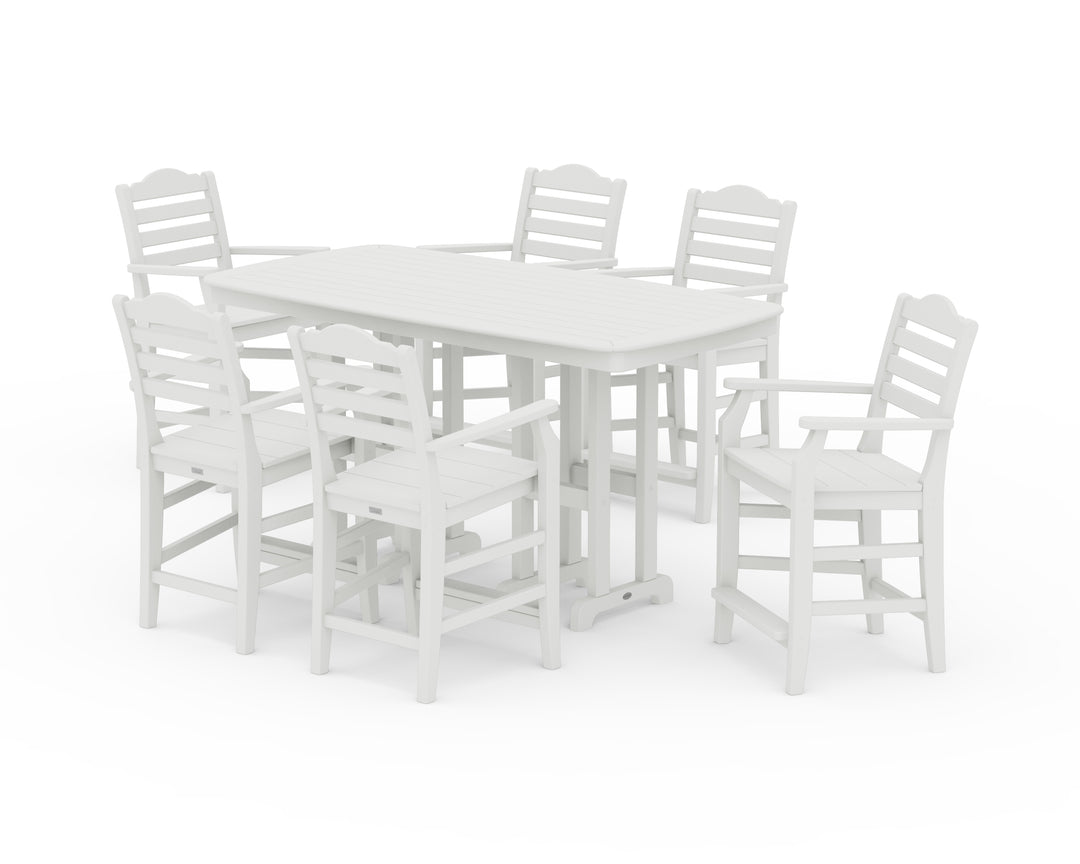 Draper James™ by  POLYWOOD® Savannah Arm Chair 7-Piece Counter Set