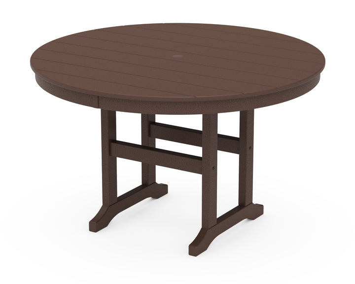 POLYWOOD® 48" Round Farmhouse Dining Table