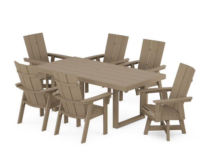 POLYWOOD® Modern Adirondack 7-Piece Dining Set