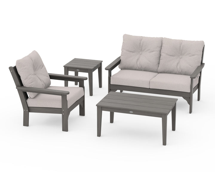 POLYWOOD® Vineyard 4-Piece Deep Seating Set