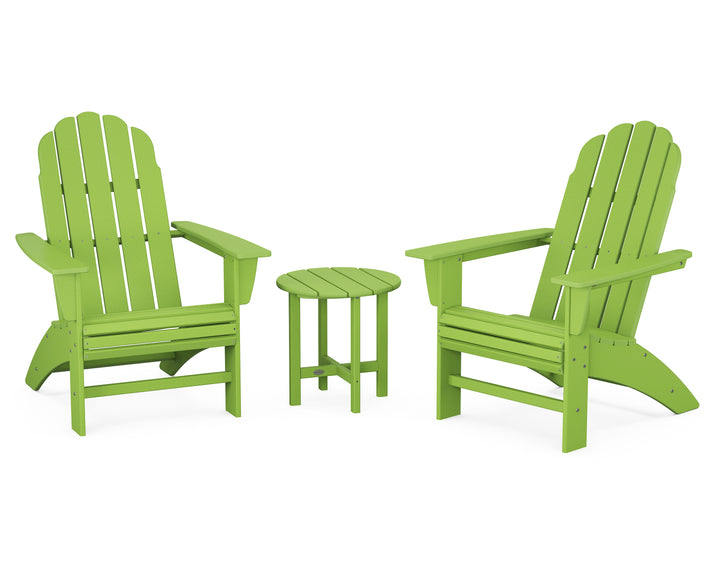 POLYWOOD® Vineyard 3-Piece Curveback Adirondack Set