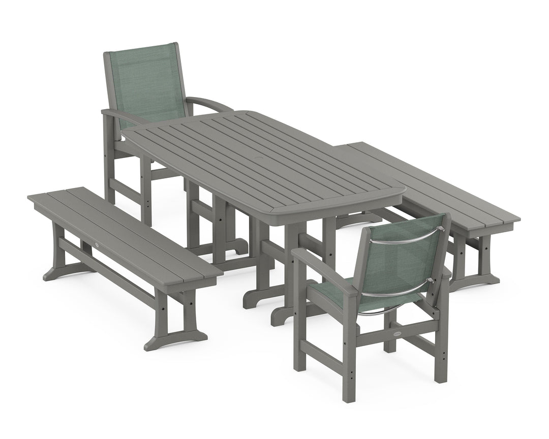 POLYWOOD® Coastal 5-Piece Dining Set