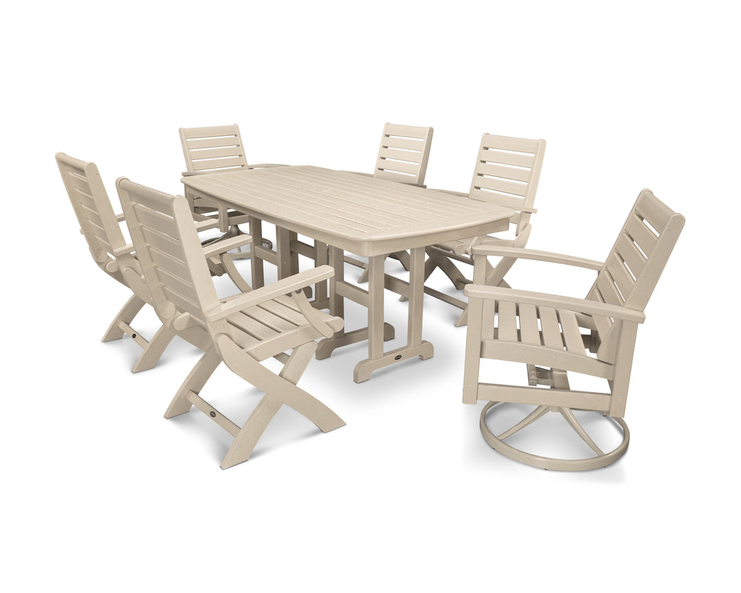 POLYWOOD® Signature 7-Piece Swivel Dining Set