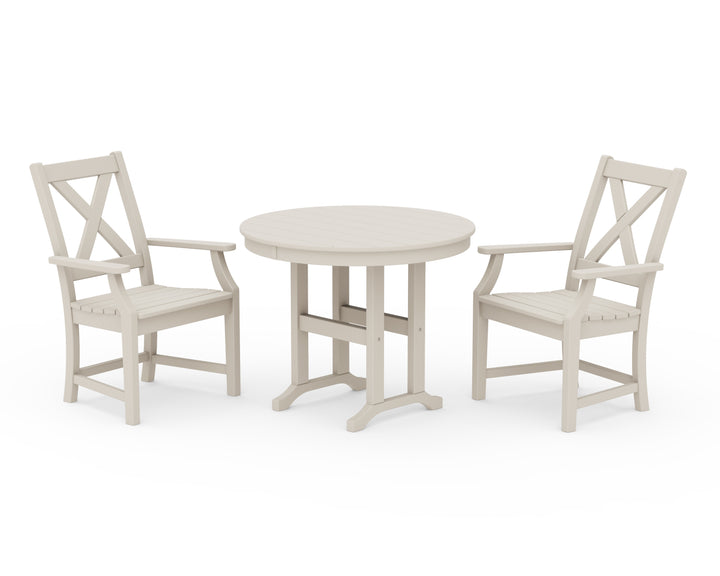 POLYWOOD® Braxton 3-Piece Round Dining Set