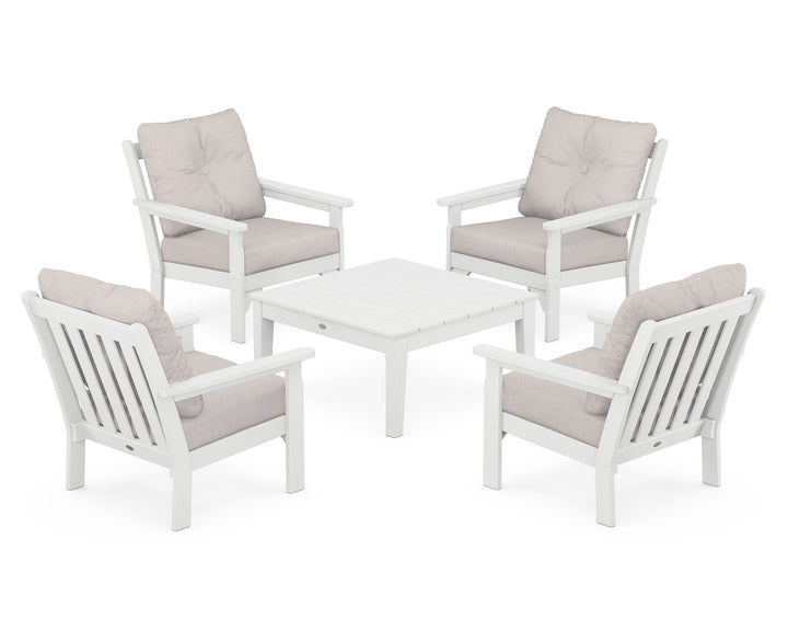 POLYWOOD® Vineyard 5-Piece Deep Seating Conversation Set