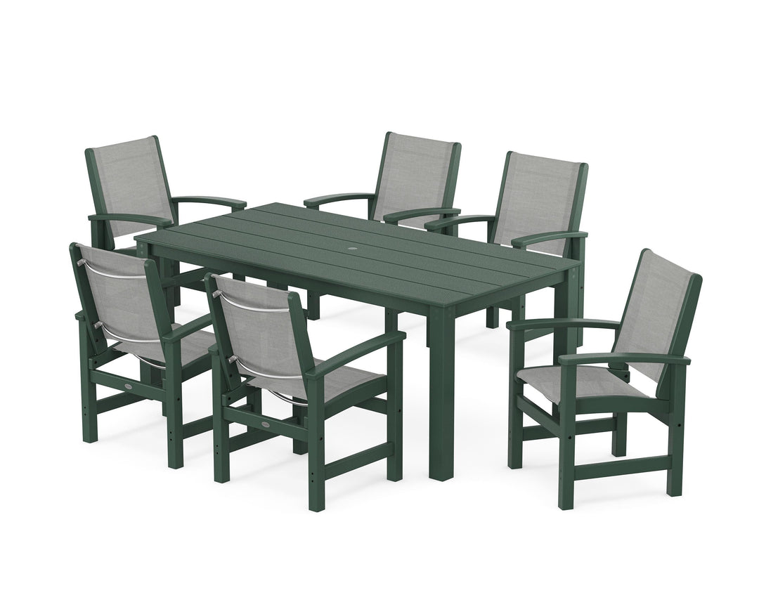 POLYWOOD® Coastal 7-Piece Parsons Dining Set