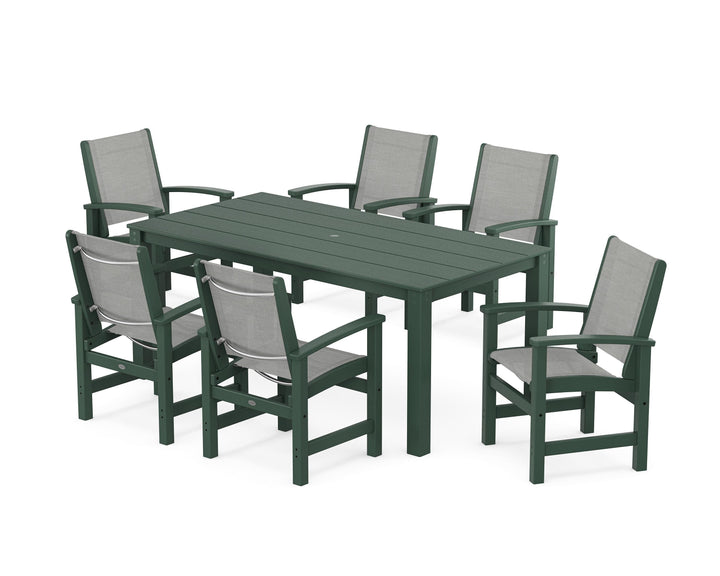 POLYWOOD® Coastal 7-Piece Parsons Dining Set