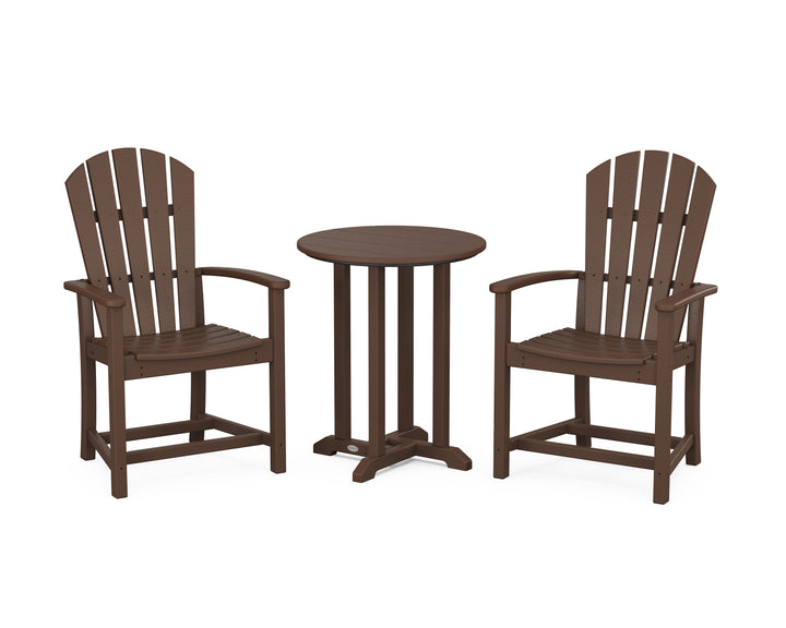 POLYWOOD® Palm Coast 3-Piece Round Farmhouse Bistro Dining Set