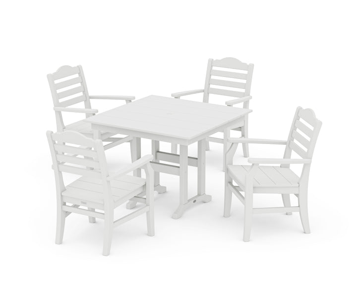 POLYWOOD® Savannah 5-Piece Farmhouse Dining Set