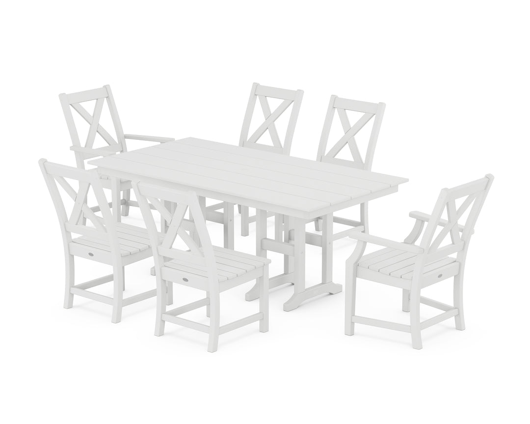 POLYWOOD® Braxton 7-Piece Farmhouse Dining Set