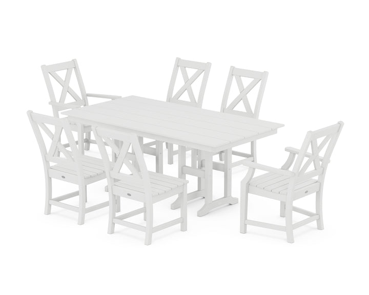 POLYWOOD® Braxton 7-Piece Farmhouse Dining Set