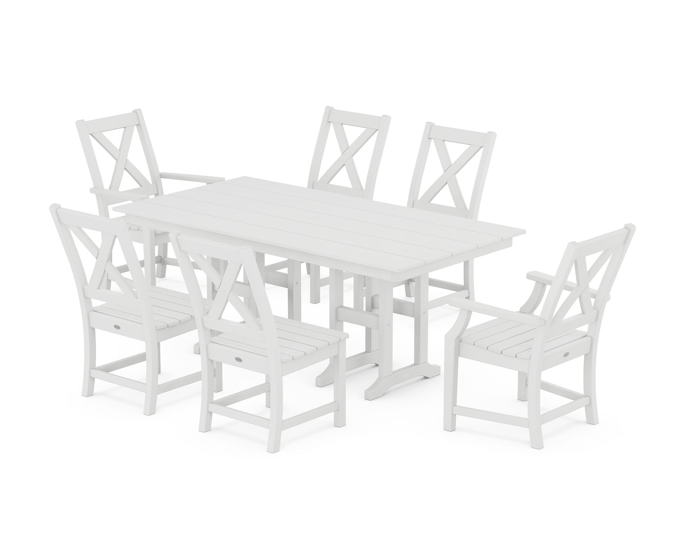 Braxton 7-Piece Farmhouse Dining Set